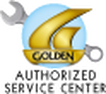 Golden Authorized Service Center Badge 